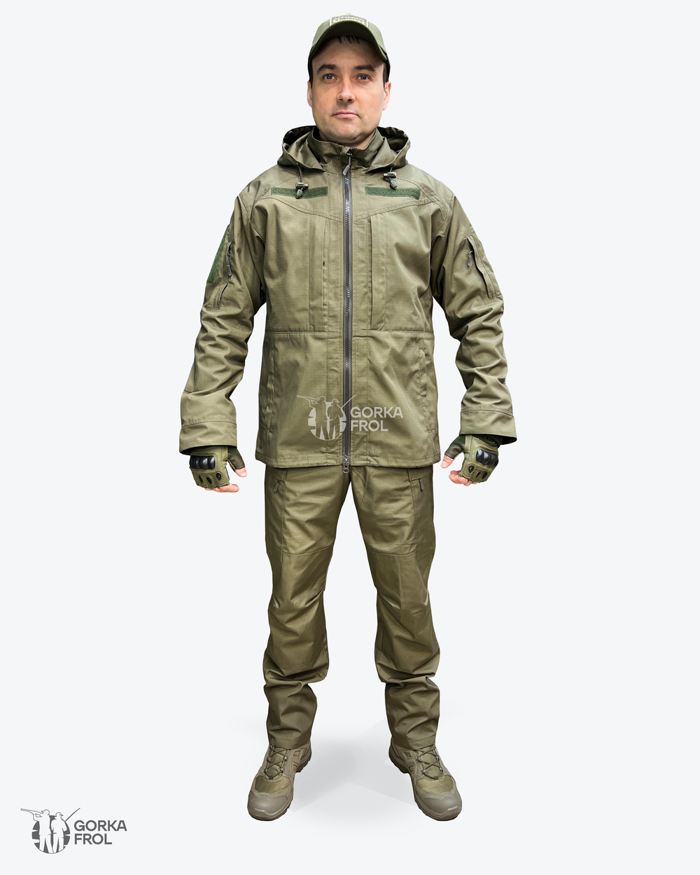 Костюм Горка 6М "Камчатка" Хаки с флисом, Рип-стоп (Беларусь)