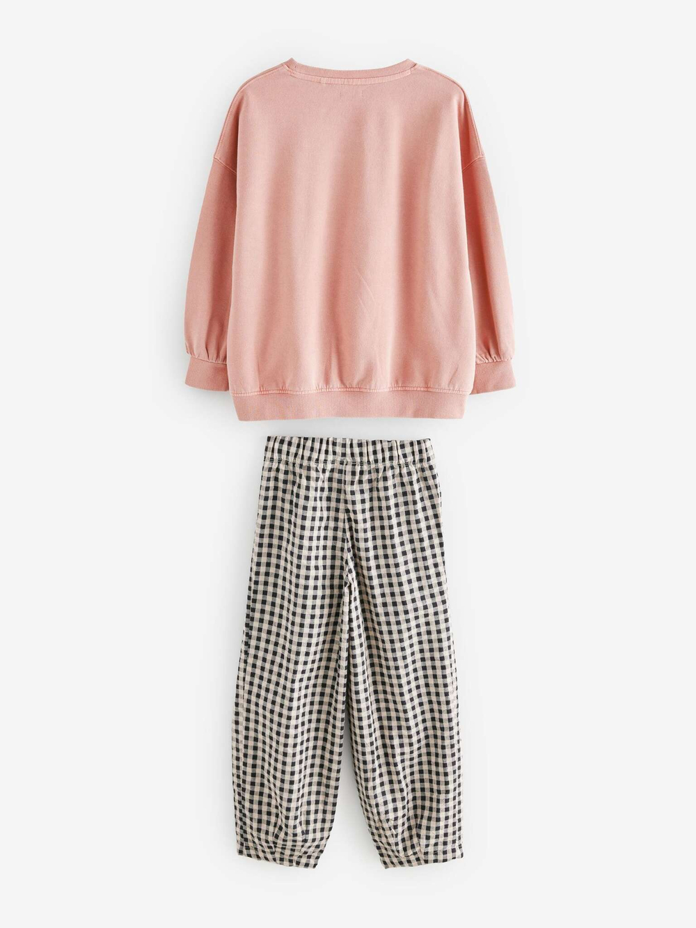 Толстовка и брюки для девочки Next E61-406, Розовый, Коричневый