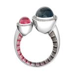 Кольцо с Турмалином и Бриллиантами, Эмаль, R0178-91/1