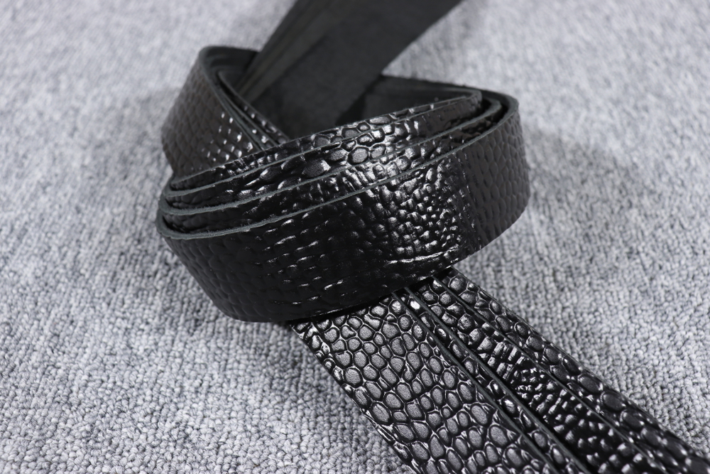 Ременная заготовка Черная с лицевой отделкой + плита Шаргень 35 мм