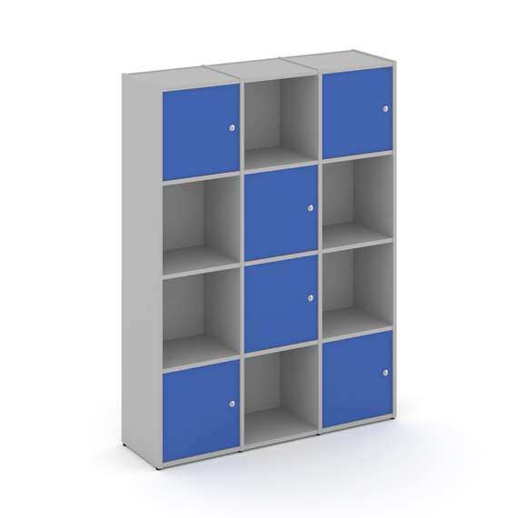 Locker plus Комплект №6 LK.K-006 Серый/Синий 1188*350*1593