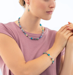Серьги Coeur de Lion Multicolour Pastel Silver 2838/20-1580