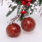 Набор украшений SHINE «Diamond Sand» 8 см (2 шт.), copper