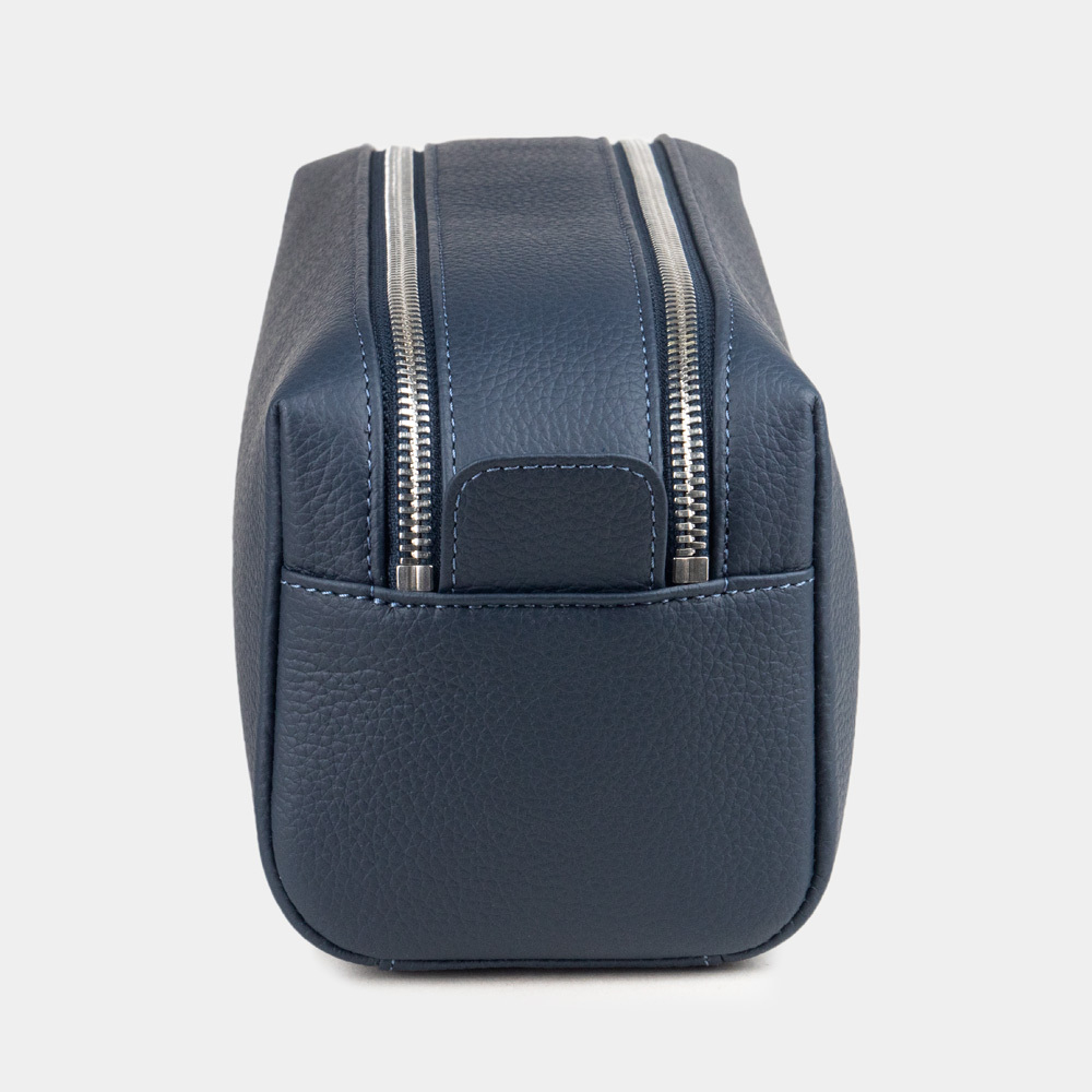 Несессер Voyageur из кожи теленка, синего цвета