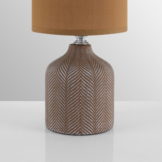 8175/1T COUNTY LN25 000 коричневый, керамика/текстиль Настольная лампа E14 1*40W 220V ININA