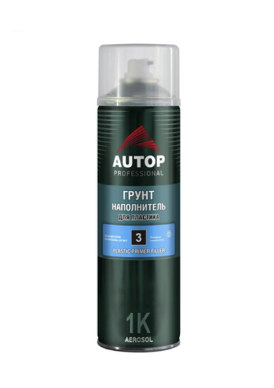 AUTOP №3 Plastic Primer Filler Грунт наполнитель для пластика (650мл) серый