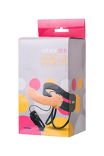 Gopaldas "Realistic Hollow Strap On Vibrator" полый фаллопротез с вибрацией (Цвет: телесный с черным)
