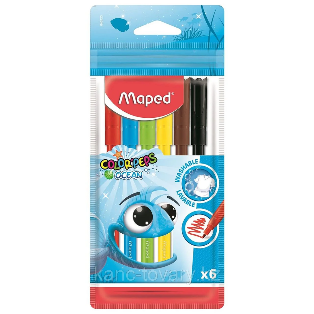 Набор цветных фломастеров Maped 6 шт