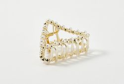 Benten Заколка-краб треугольный (жемчужный)