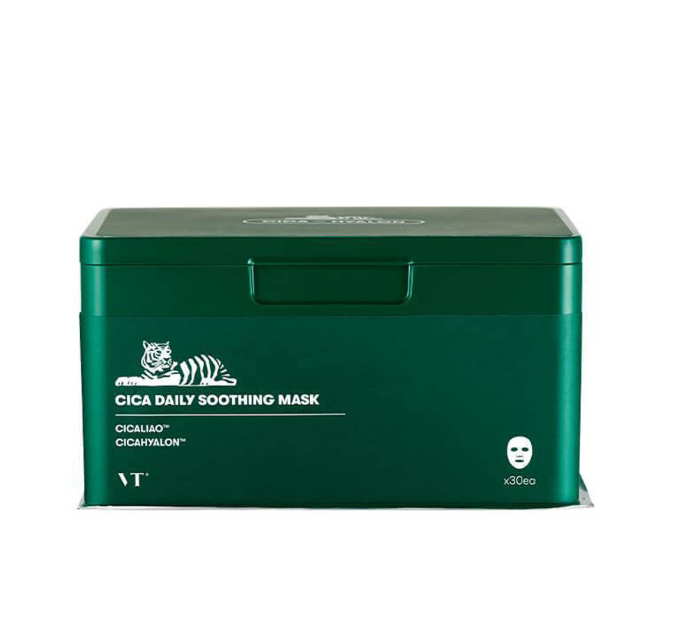 Vt Cosmetics Cica Daily Sooting Mask набор успокаивающих масок с центеллой