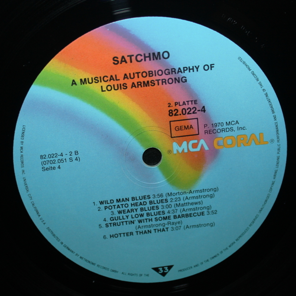 Louis Armstrong / Satchmo (A Musical Autobiography Of Louis Armstrong) (Box Set)(4LP)