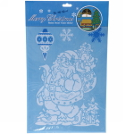 Наклейка новогодняя «Зима» , лист 23х38 см,микс