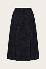 Черная твидовая юбка-миди "Эдит"