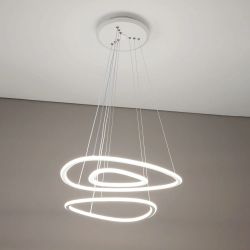 Citilux Неон Смарт CL731A330E RGB Умная подвесная люстра Белая