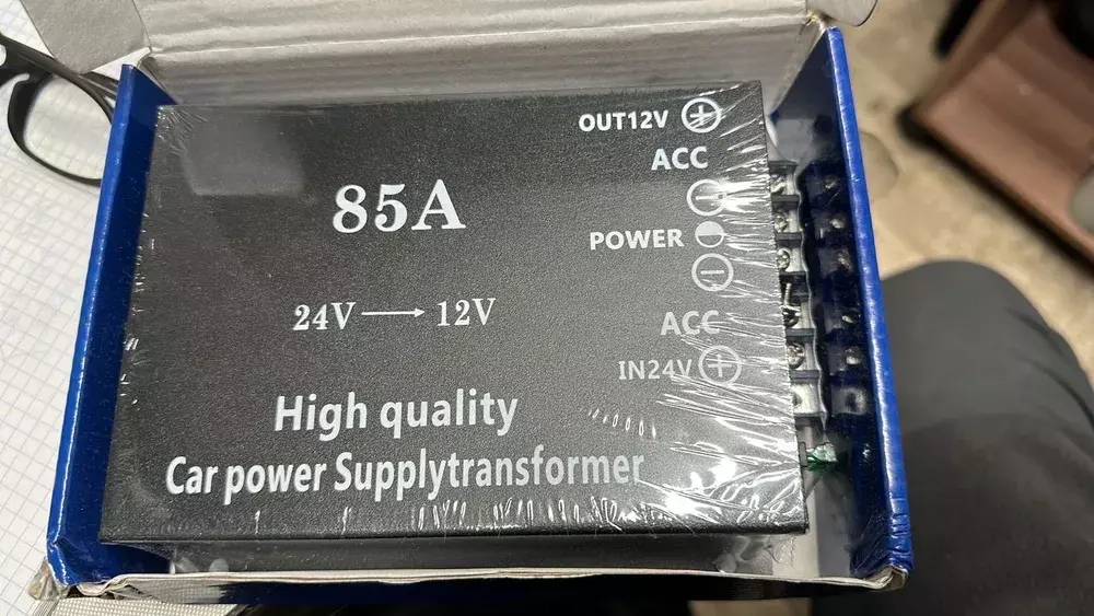 85A / Преобразователь (85 ампер) напряжения, 24V в 12V, 85 ампер