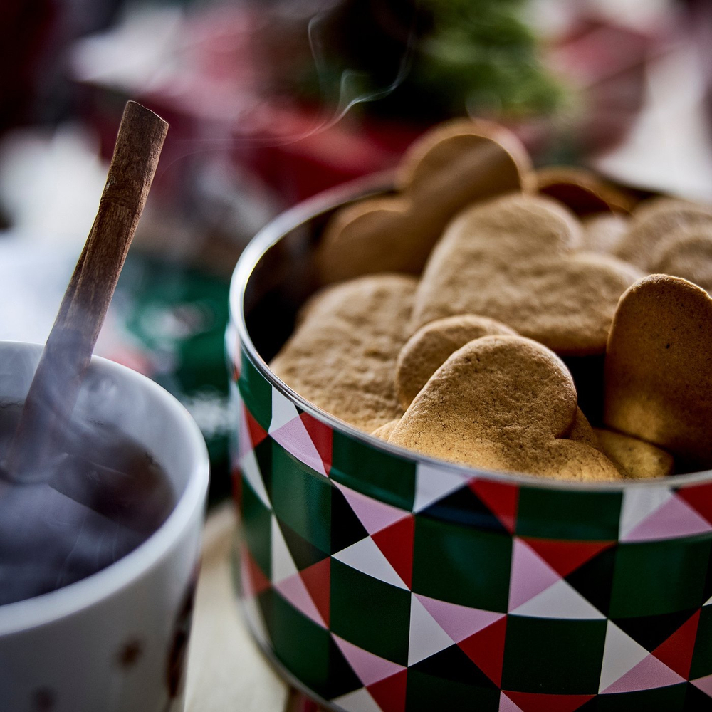 ВИНТЕРСАГА VINTERSAGA Печенье имбирное 300 г, метал. коробка зеленая