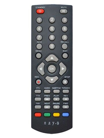 Пульт для Oriel ПДУ-9 DVB-T2 ресивер Huayu (HOB724)