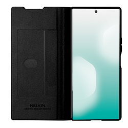Кожаный чехол книжка от Nillkin для Samsung Galaxy Z Fold 7, серия Qin Pro Leather Case (с держателем для S Pen)