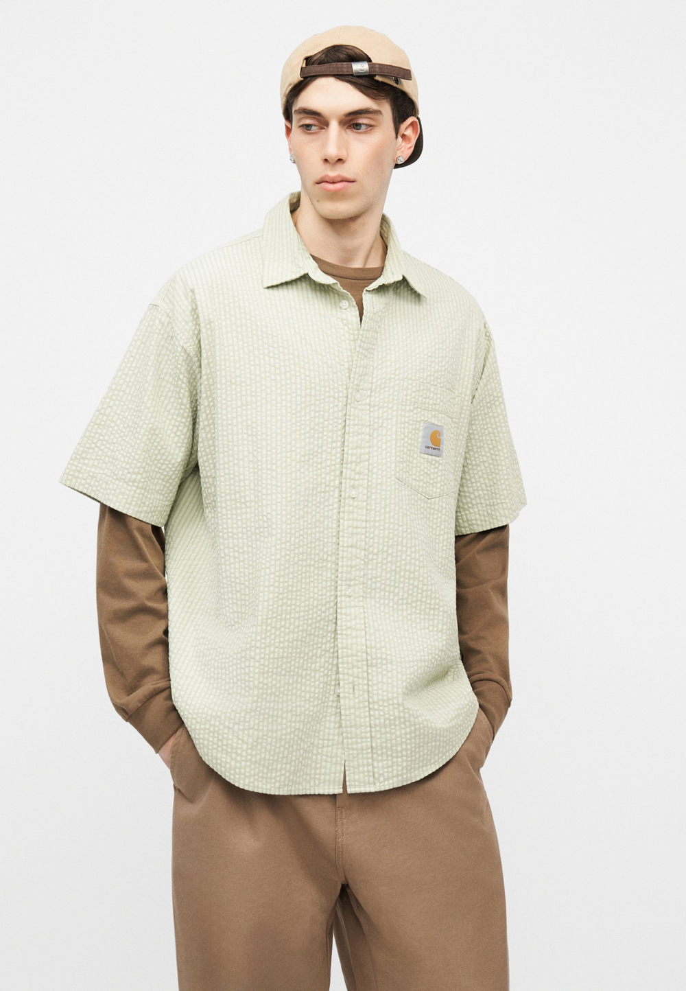 Carhartt WIP BRADY - Тканевые брюки - Хаки