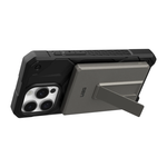 Внешний аккумулятор MagSafe с подставкой UAG SRGE Slim 5K (5000 мА·ч) Беспроводная зарядка: Qi 10 Вт. Проводная зарядка: USB-C. Есть LED-индикация. Энергоёмкость — 18 Вт·ч. Максимальная выходная мощность — 20 Вт