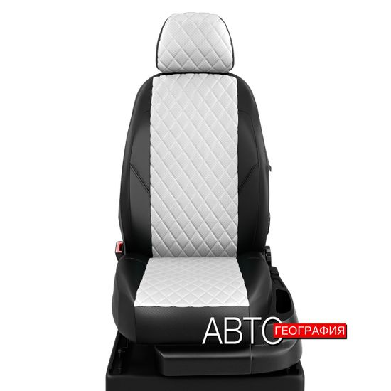 Чехлы на сиденья Citroen C-Crosser (2007-2013) из экокожи "Ромб"