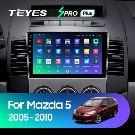 Teyes SPRO Plus 9" для Mazda 5, Premacy  2005-2010