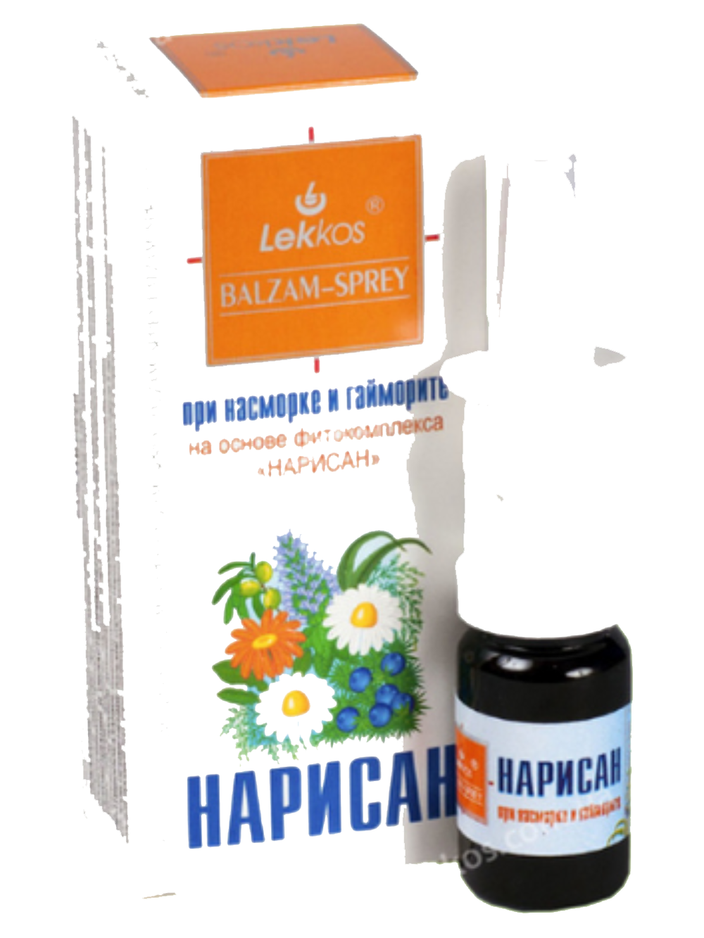 Бальзам-спрей  «Нарисан» при насморке и гайморите лечение и профилактика с эфирным маслом орегано, 10 мл