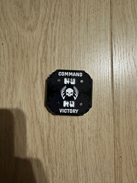 Square Counters, two tracks. Black