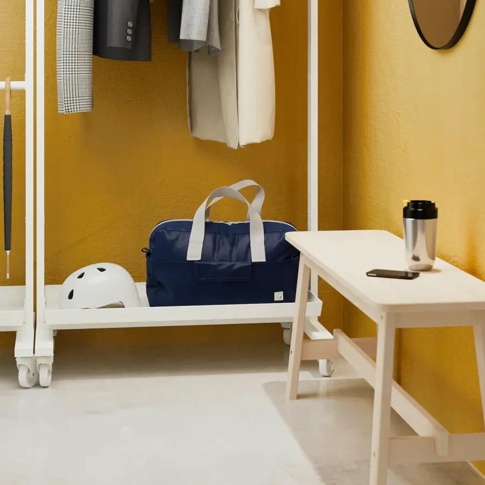 MITTZON Каркас на колесах/штанга и убр/полка-витрина ИКЕА