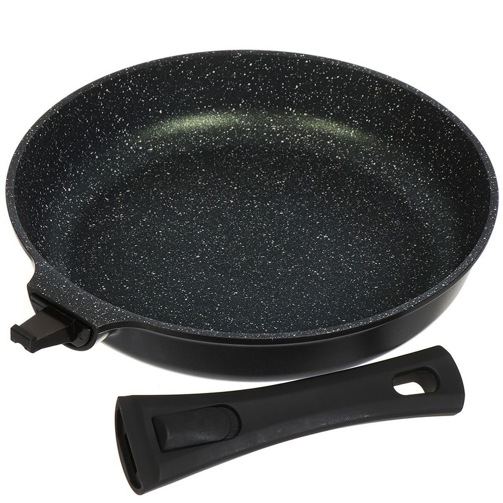 Сковорода алюминий, 28 см, антиприг, Гурман, Мерцание Изумрудный бриллиант, ГМ2801ИБС, съем руч