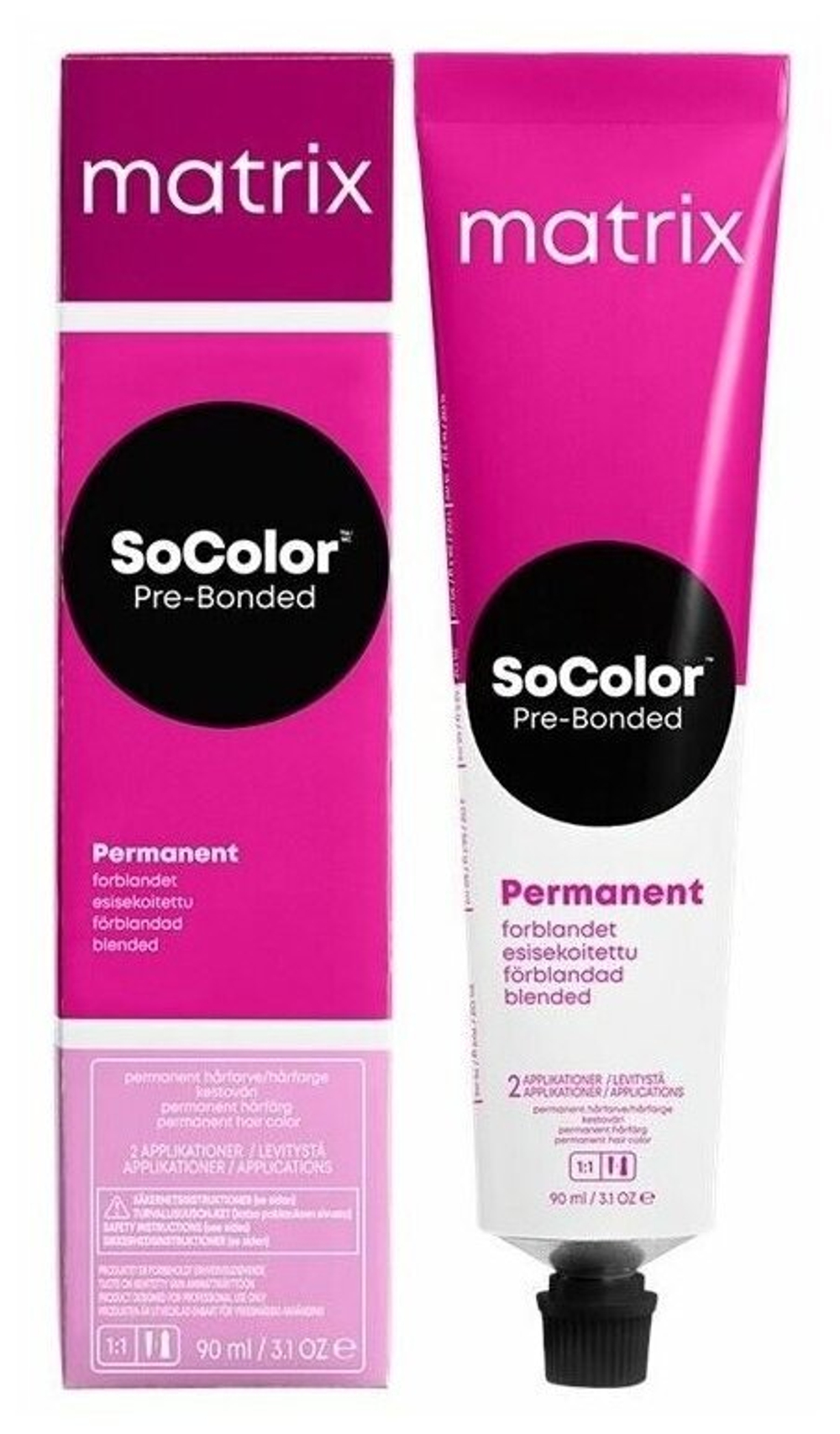 Matrix Краска для волос без аммиака SoColor Pre-Bonded 505M Светлый шатен мокка 90 мл.