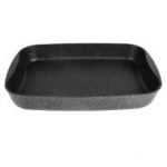Противень 40*29,5*5см (темный мрамор)
