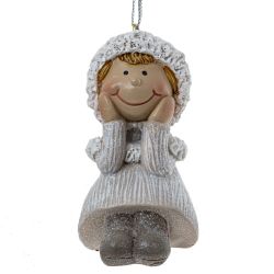 GAEM Фигурка декоративная подвесная "Девочка", L5 W5,5 H8 см, 2в.