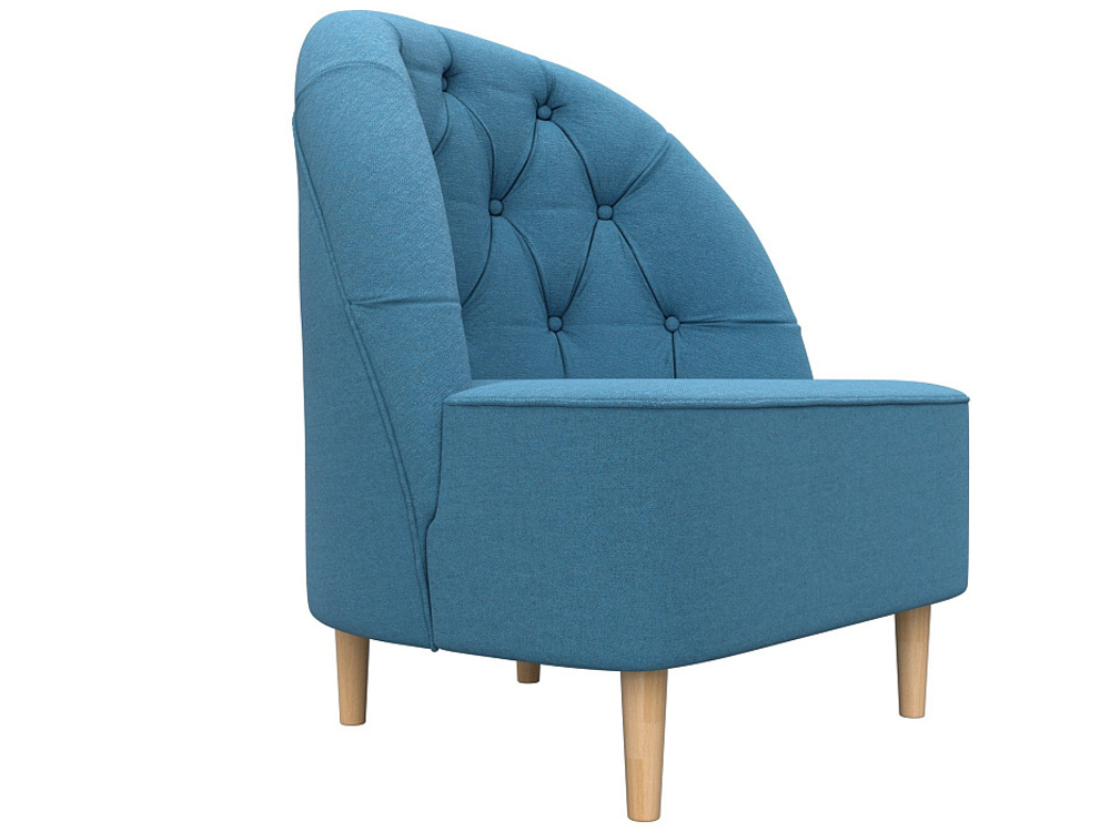 Кресло Амиса, Амур 10 голубой, Рогожка, 126019