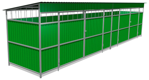 Ограждение мусоросборника 6П Б053 для уличной площадки