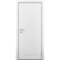 Купить Пластиковая влагостойкая дверь гладкая Poseidon белая с вентиляционной решеткой