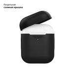 Силиконовый чехол для AirPods, черный