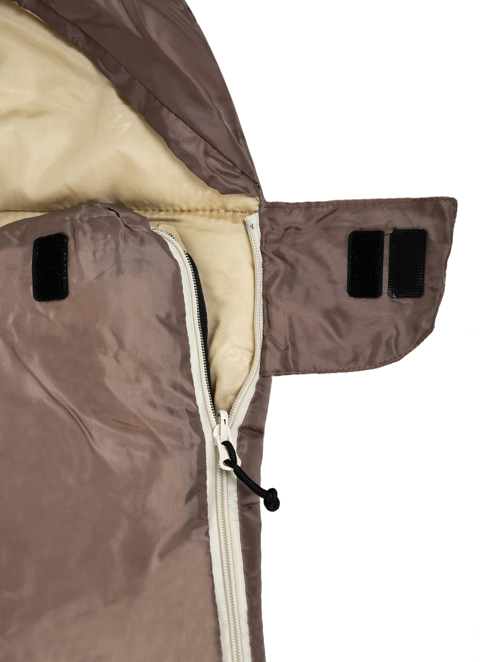 Спальный мешок Naturehike U250 с капюшоном, коричневый (NH20MSD07)