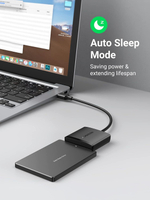 Конвертер/Адаптер с USB 3.0 на 3.5''/2.5'' SATA, без БП, UGREEN 60561