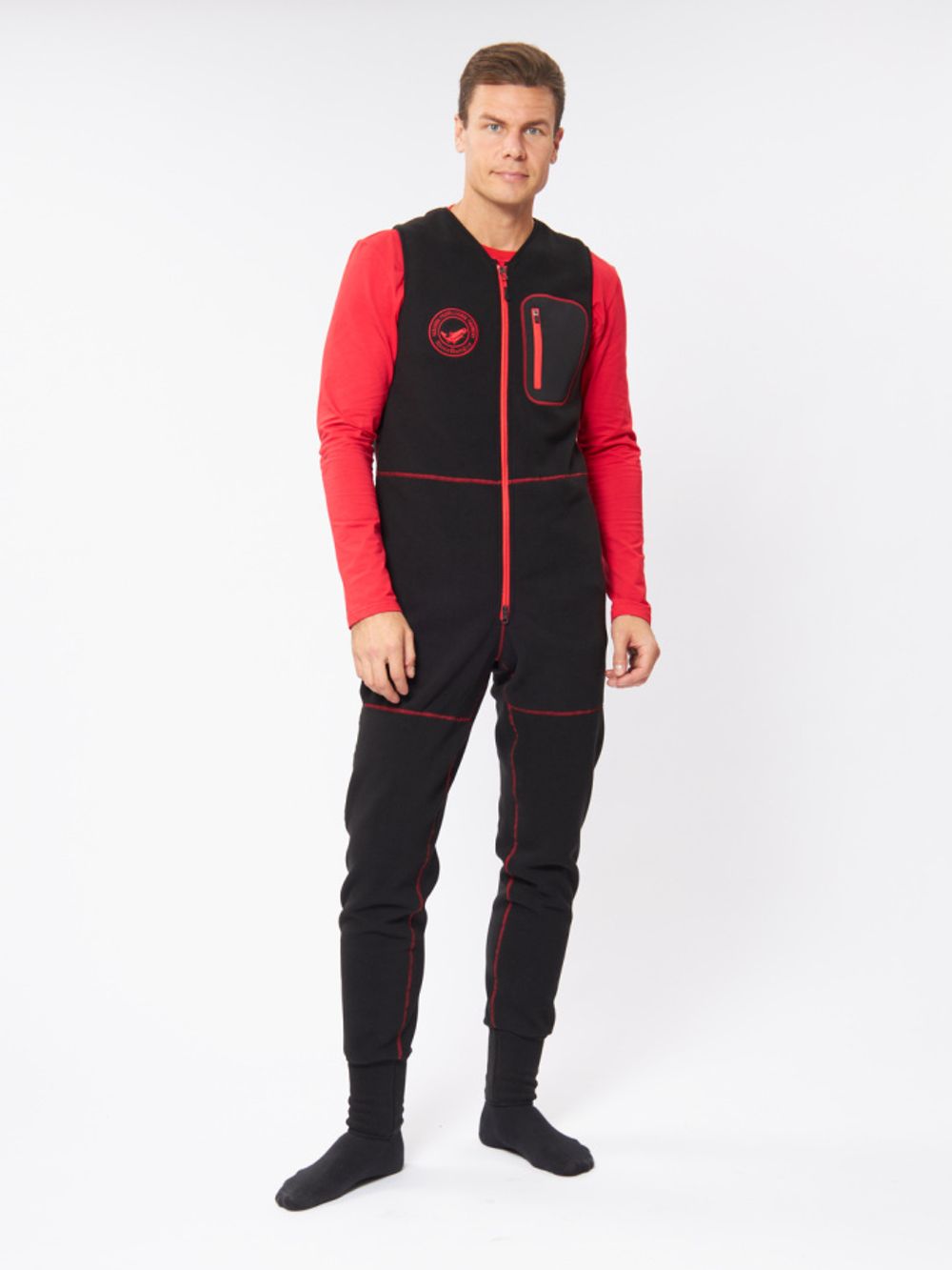 Флисовый комб.Alaskan River Ranger Bib черн. р-р   S