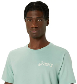 Мужская теннисная футболка Asics Chest Logo Short Sleeve T-Shirt - Мятный