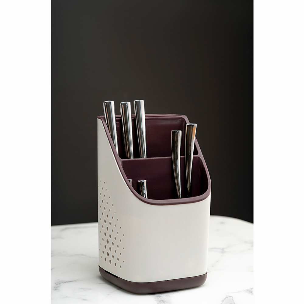 Органайзер для кухонных принадлежностей ronja, 23х13 см, светло-серый/темно-сливовый