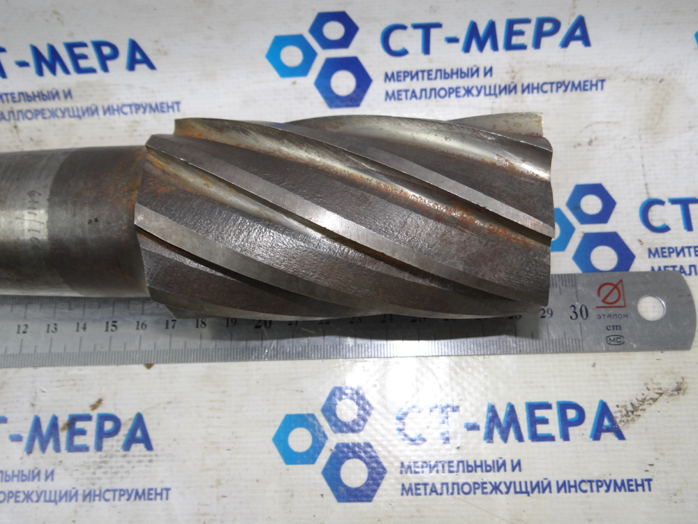 Фреза цилиндрическая с хвостовиком конус Морзе 58х105х280 Z=8 быстрореж. сталь КМ5
