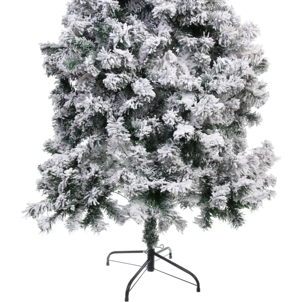 Ёлка «Камелия» 150 см, ПВХ с белым инеем (320 веток)