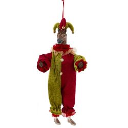 GAEM Игрушка набивная подвес "Лошадь-клоун", L16 W9 H36/24 см