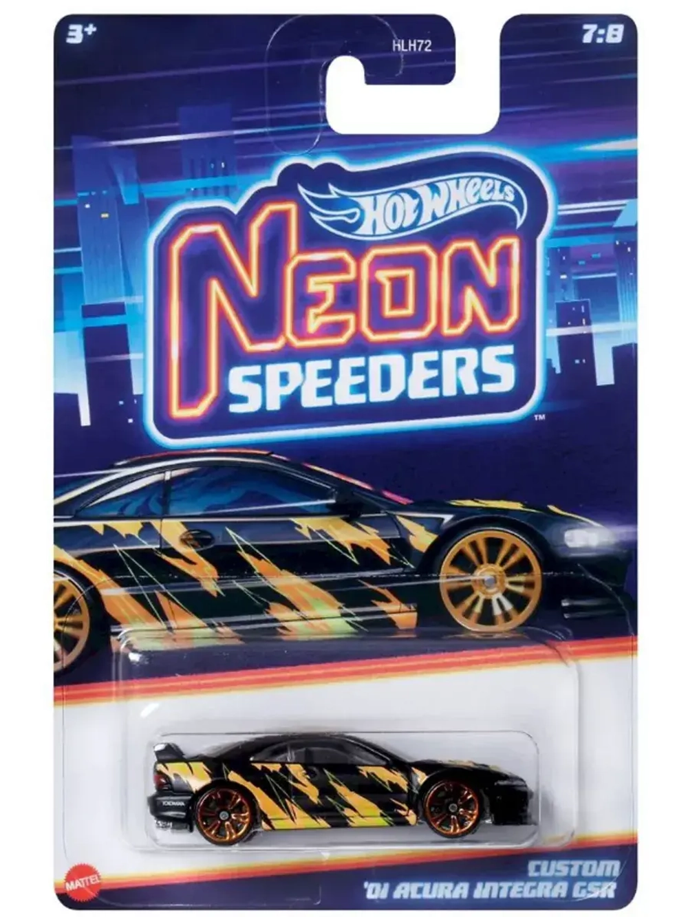 Базовая машинка Хот Вилс Neon Speeders HLH72 HRW73