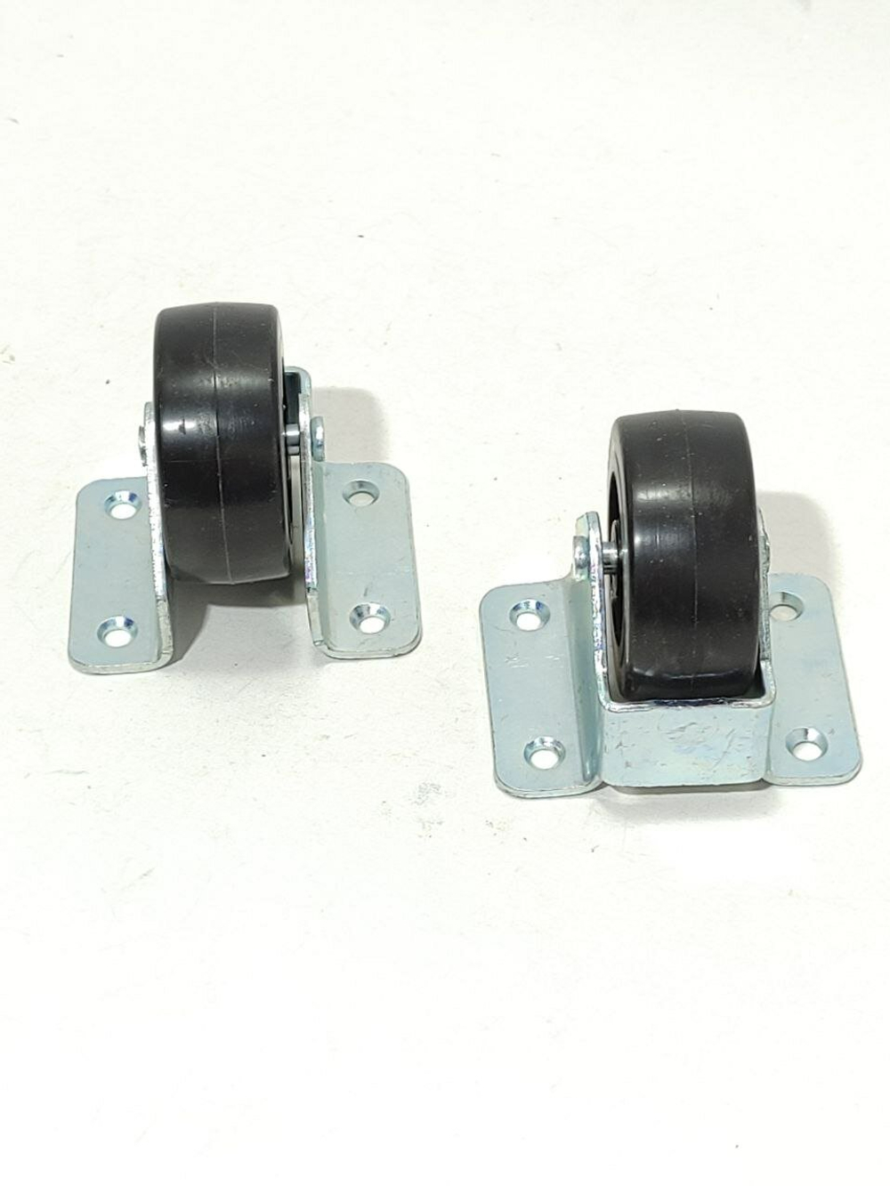 Колеса для мебели, дивана кресла тумб шкафов чемодановс резиновым роликом 45 мм Высота конструкции 51,5мм/2 штуки