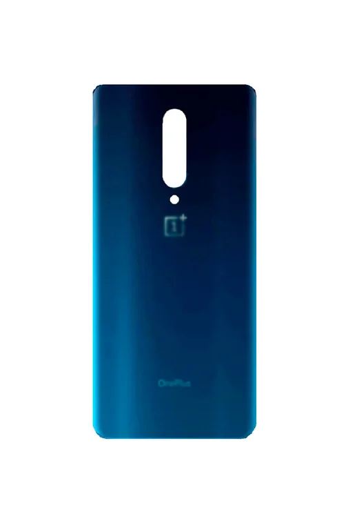 Задняя крышка для OnePlus 7 Pro синяя глянцевая (Nebula Blue) без стекла камеры