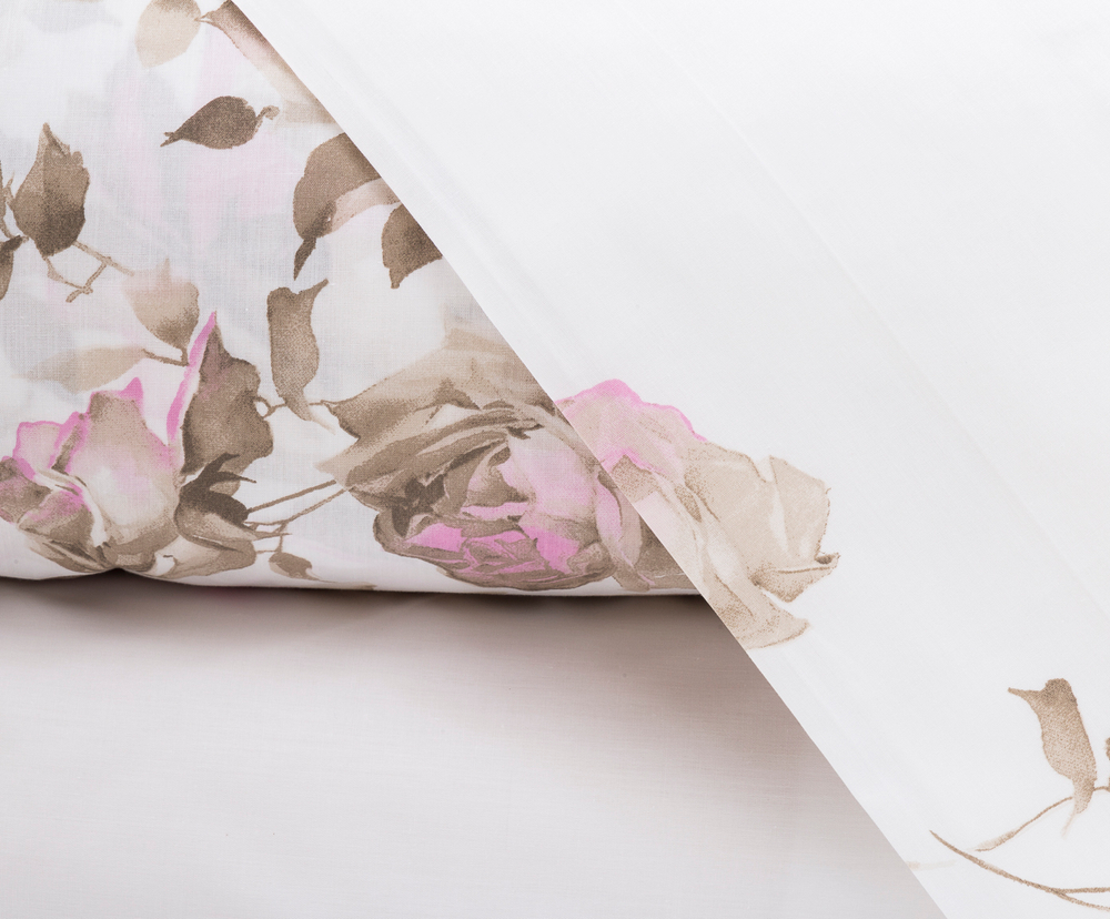 Постельное белье 1.5 спальное Mirabello Ombre di Rose розовое