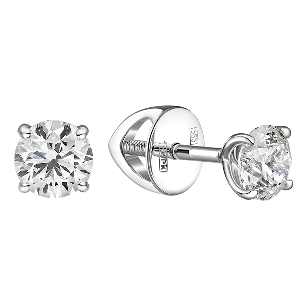 Серьги-пусеты  1,816ct